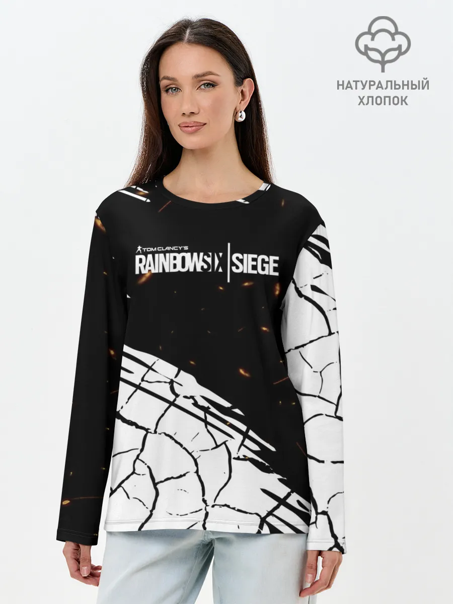 Лонгслив женский. Хлопок / Rainbow Six Siege: Раскаленные пули.