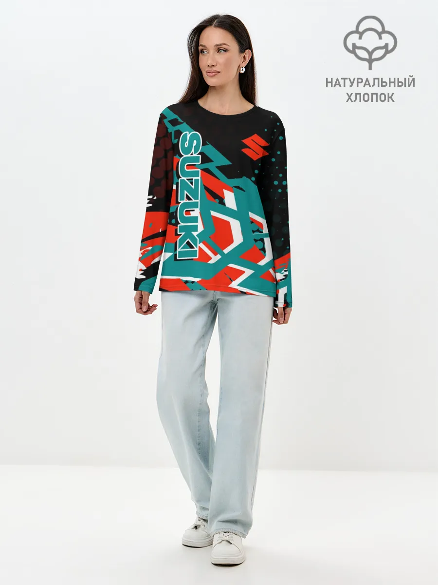 Лонгслив женский. Хлопок / Suzuki