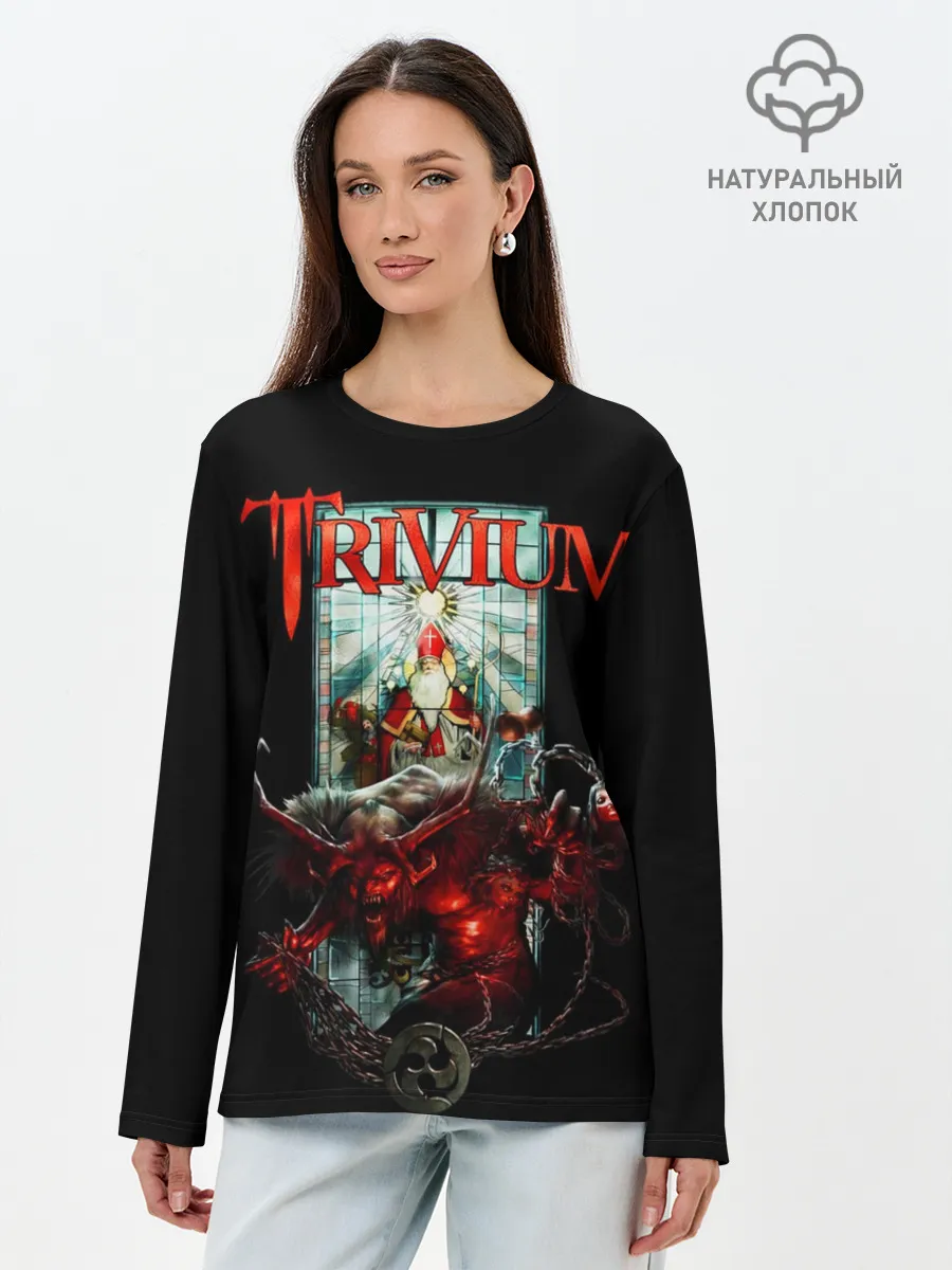 Лонгслив женский. Хлопок / Trivium - Endless Night