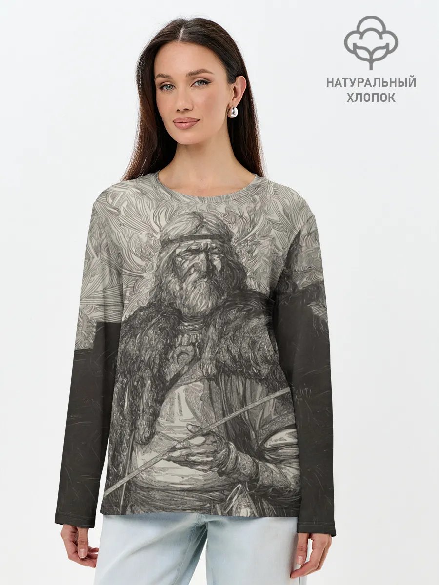 Лонгслив женский. Хлопок / ScandinavianWarrior