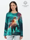 Лонгслив женский. Хлопок / Battlefield 2042 игровой арт