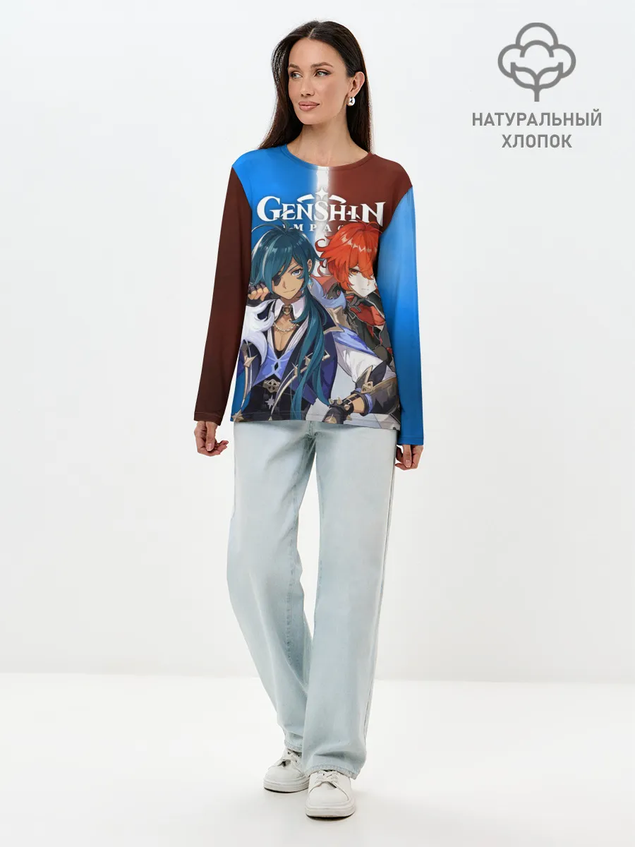 Лонгслив женский. Хлопок / КЭЙА И ДИЛЮК | ГЕНШИН