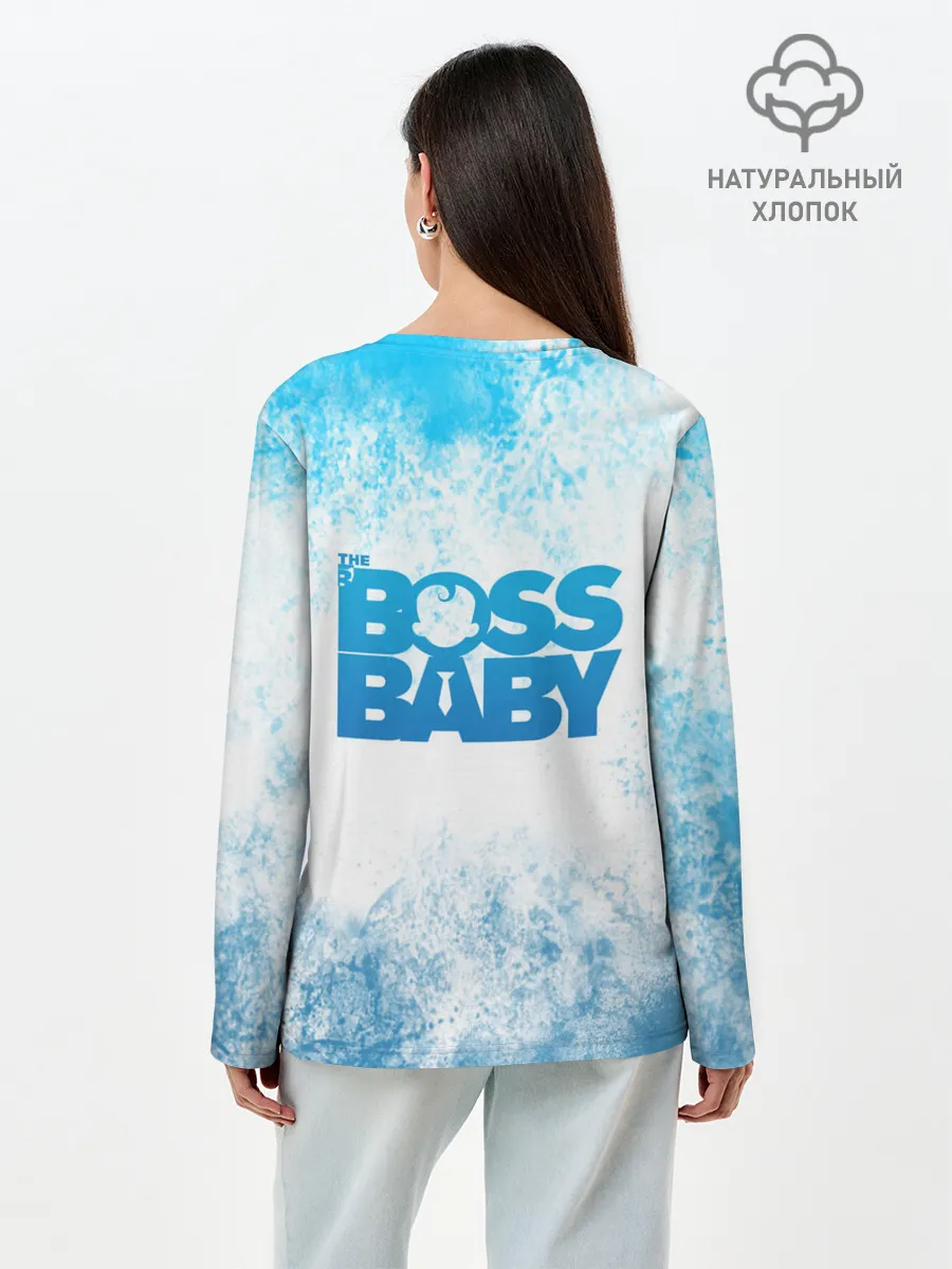 Лонгслив женский. Хлопок / Босс Молокосос