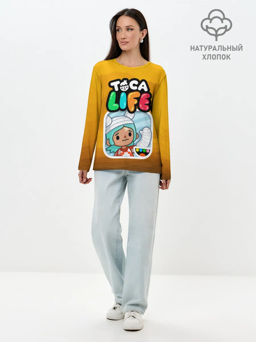 Лонгслив женский. Хлопок / Рита | Тока Бока