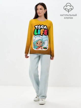 Лонгслив женский. Хлопок / Рита | Тока Бока