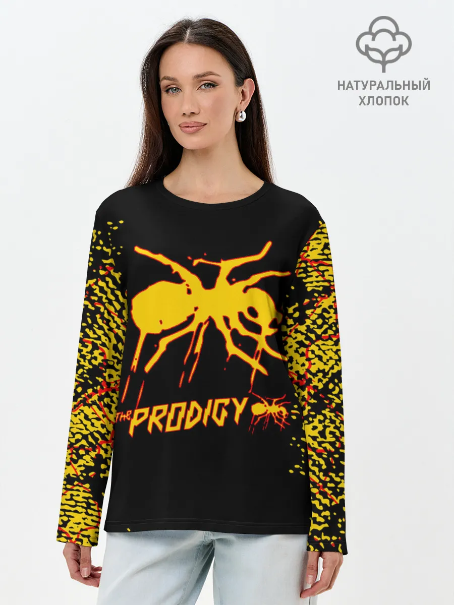 Лонгслив женский. Хлопок / The Prodigy | логотип