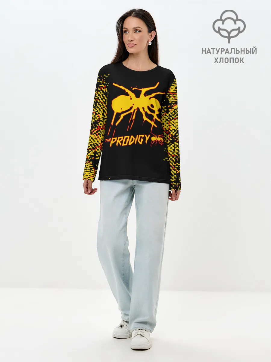 Лонгслив женский. Хлопок / The Prodigy | логотип