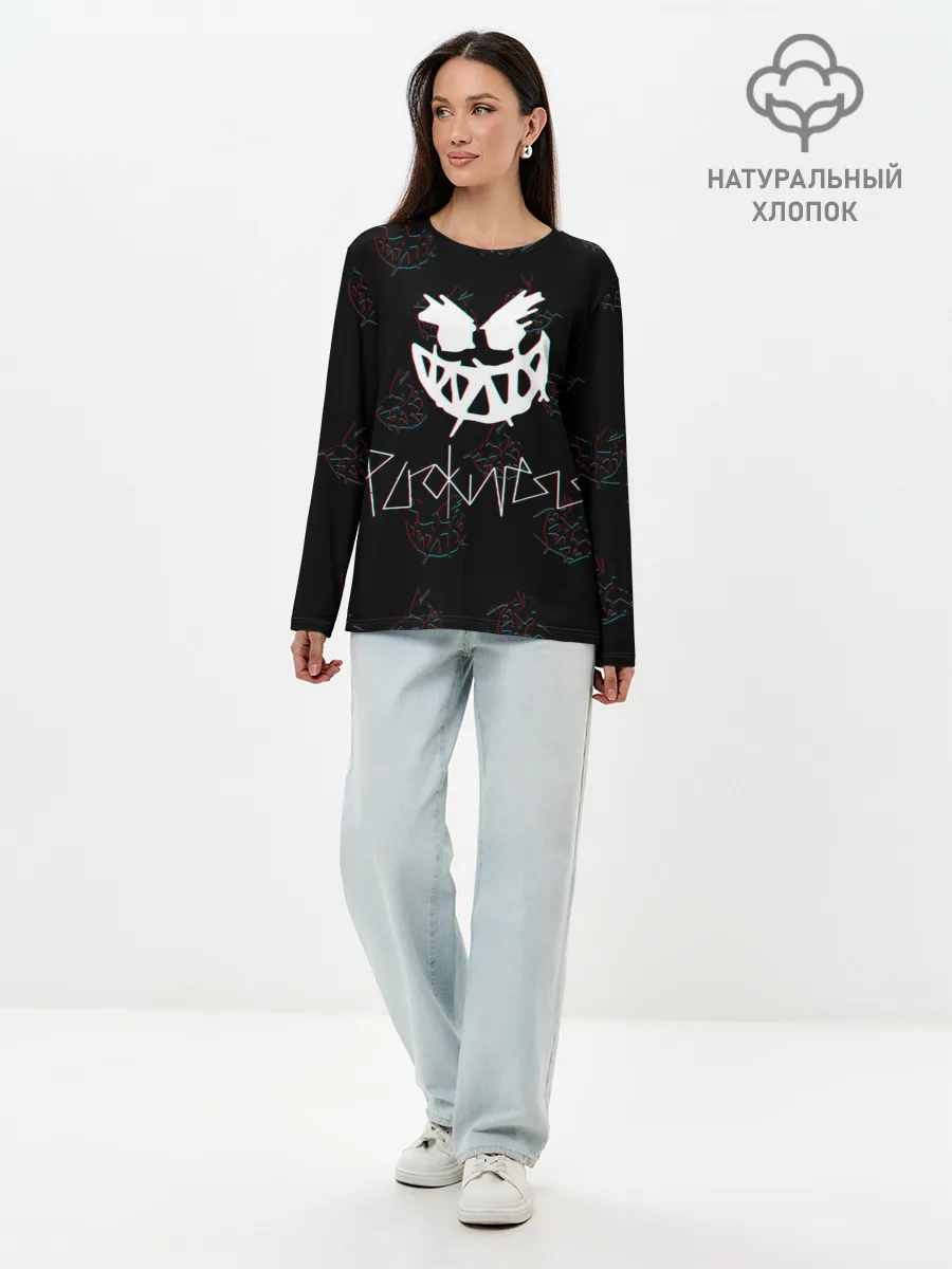 Лонгслив женский. Хлопок / pyrokinesis | пирокинезис