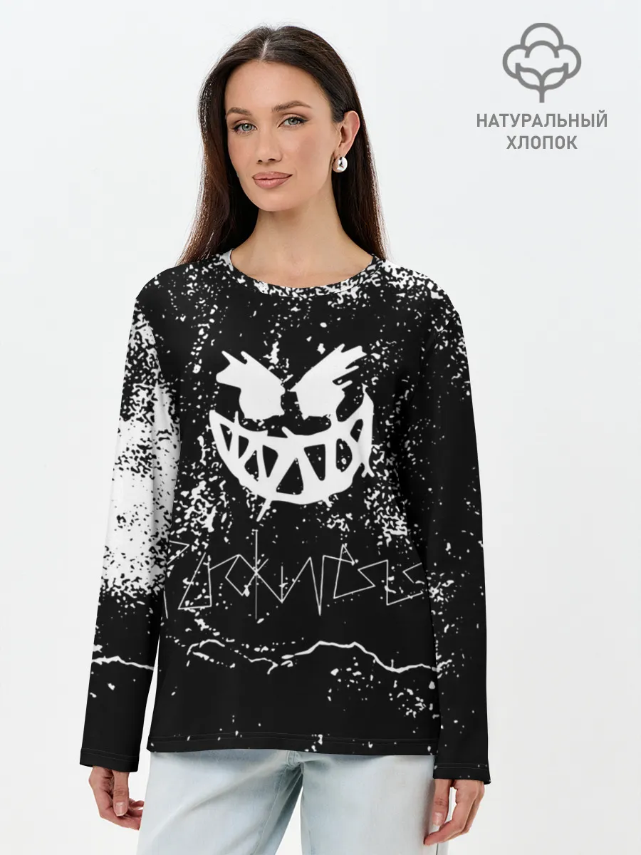 Лонгслив женский. Хлопок / PYROKINESIS: