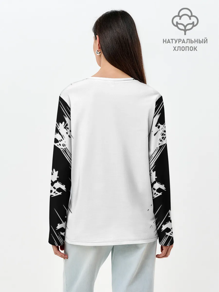 Лонгслив женский. Хлопок / PYROKINESIS^