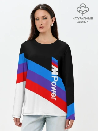 Лонгслив женский. Хлопок / MPower BMW