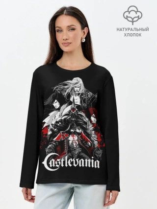 Лонгслив женский. Хлопок / Castlevania / Кастлвания