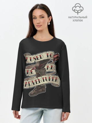 Лонгслив женский. Хлопок / Итог дороги приключений