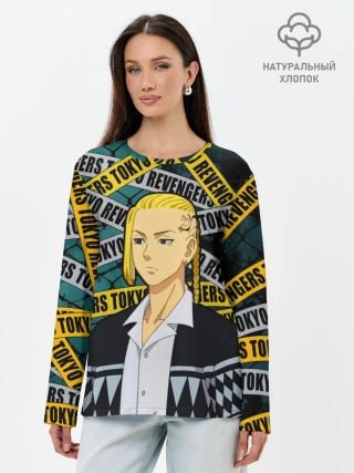 Лонгслив женский. Хлопок / Дракен