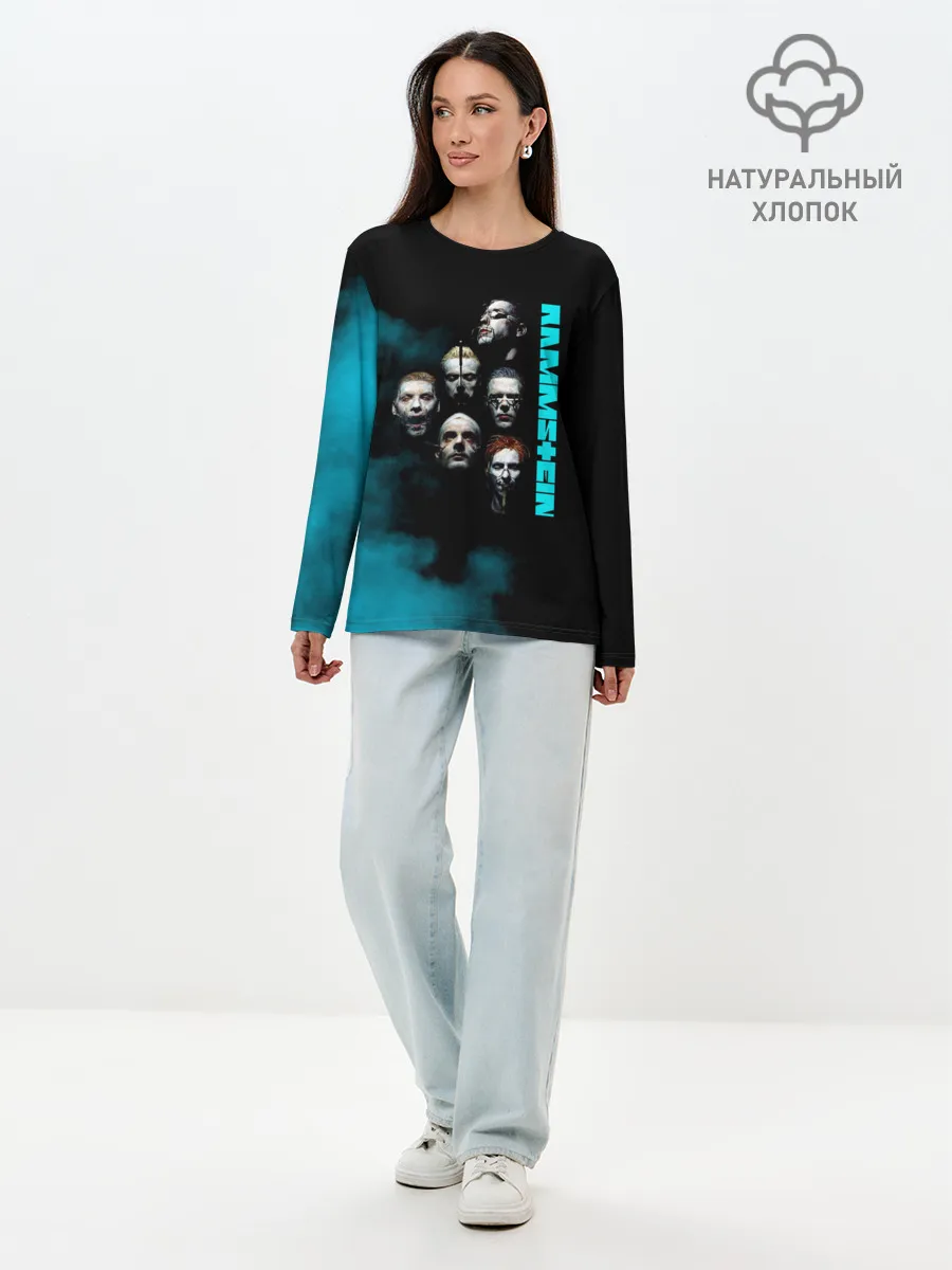 Лонгслив женский. Хлопок / Группа Rammstein