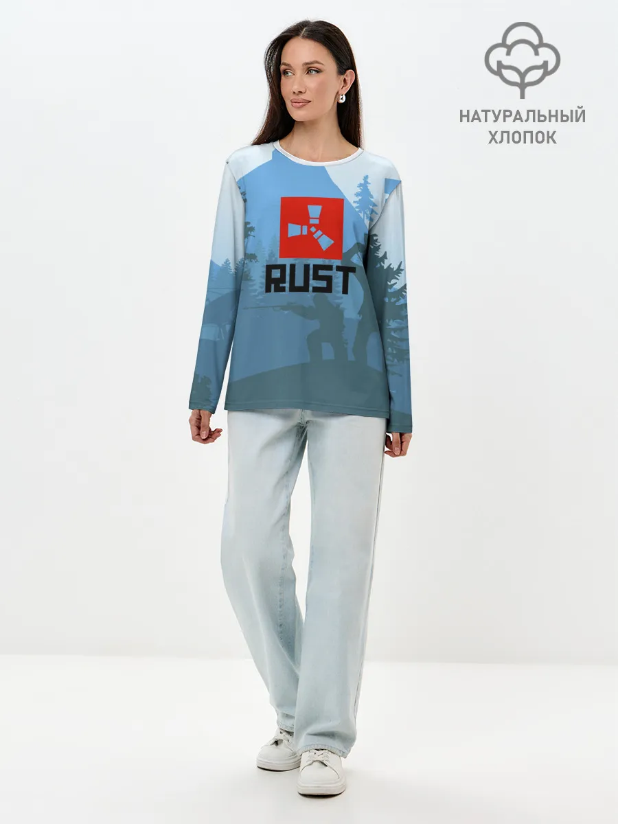 Лонгслив женский. Хлопок / Выживалка Раст