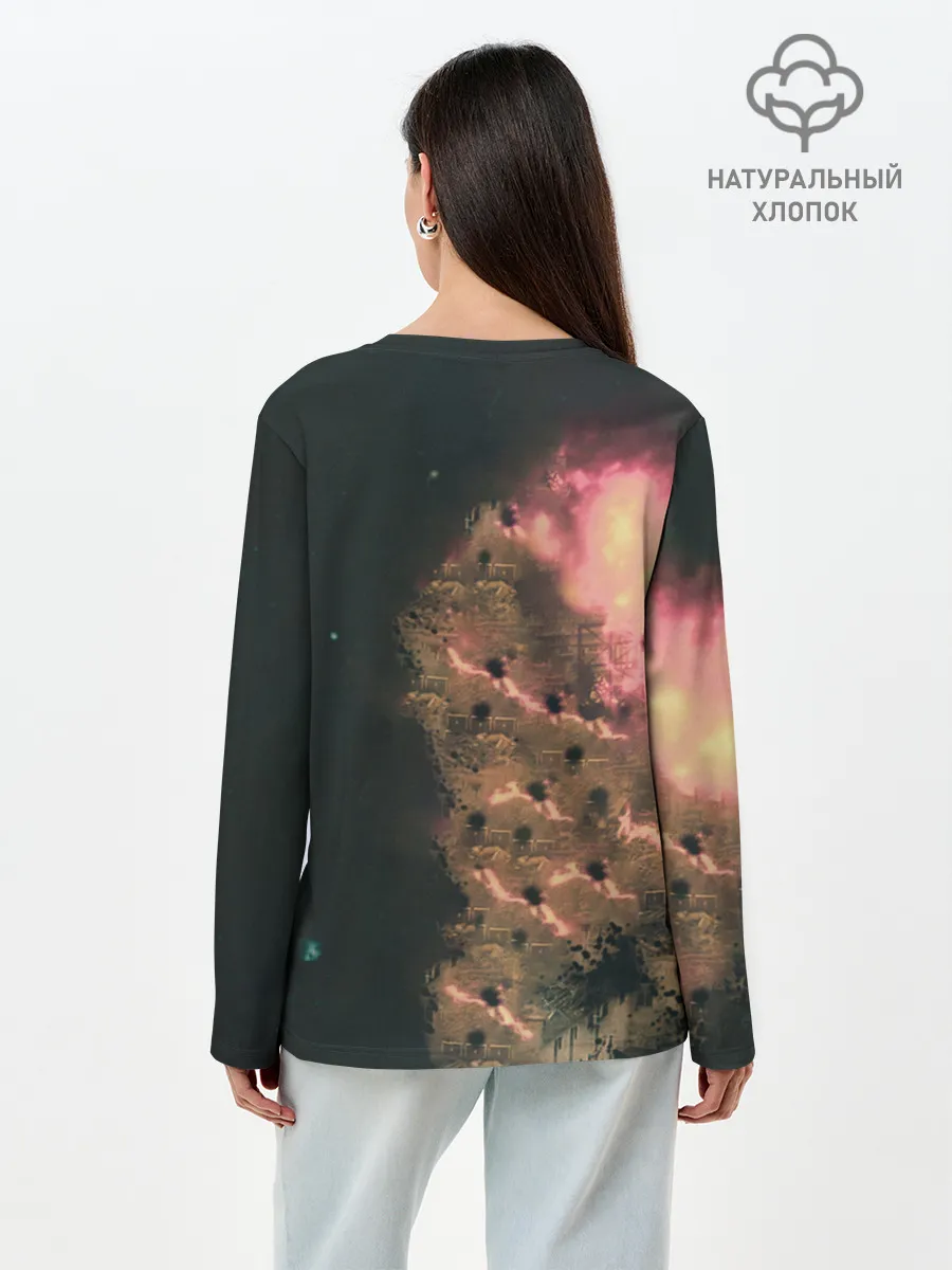 Лонгслив женский. Хлопок / Моя банда Раст