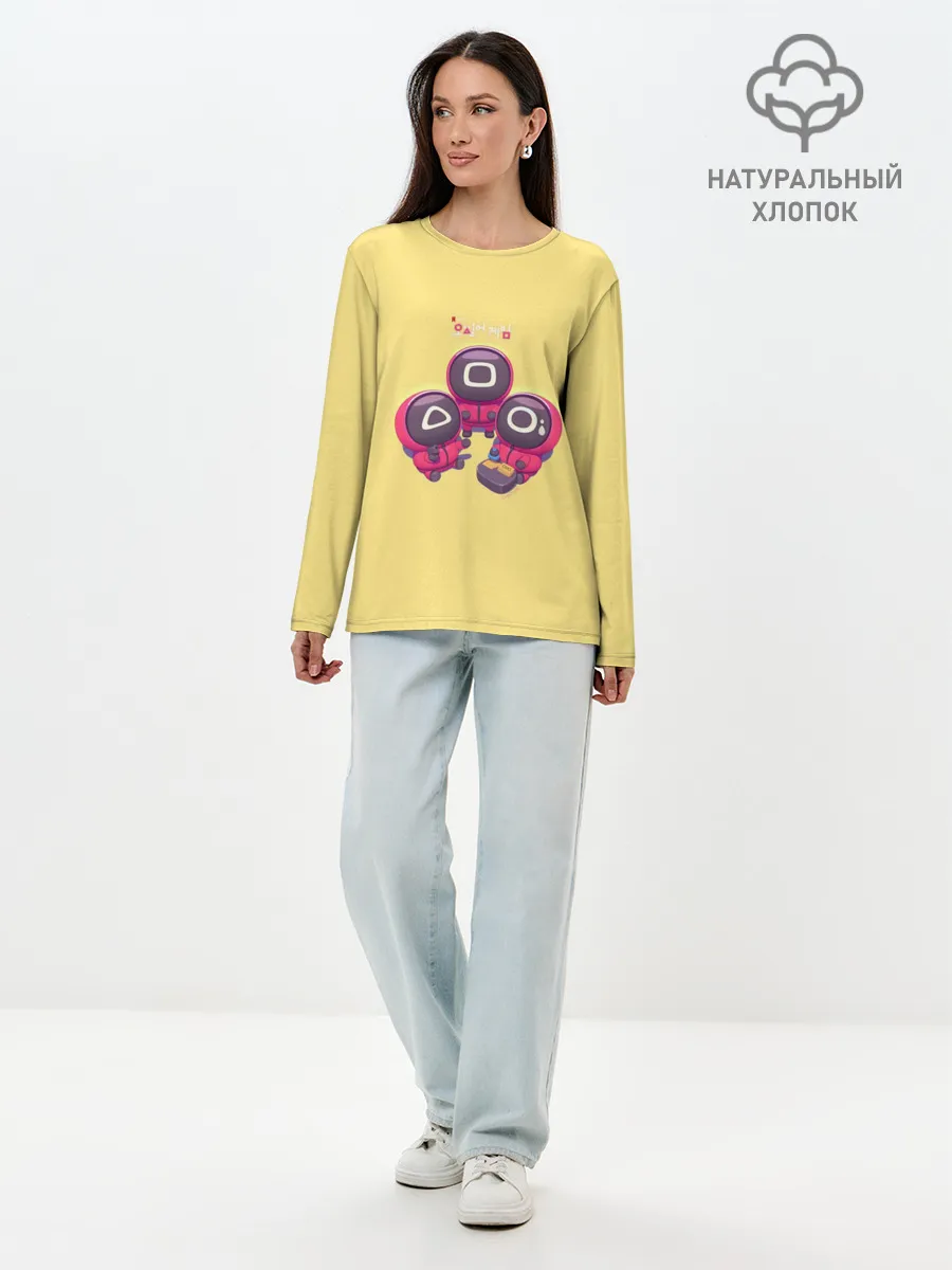 Лонгслив женский. Хлопок / Chibi Red Soldier