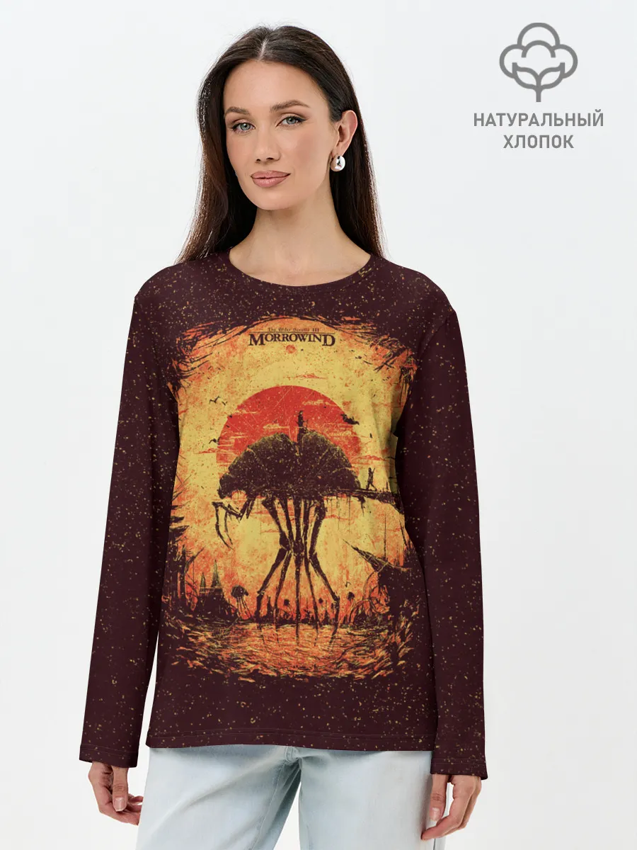 Лонгслив женский. Хлопок / K.aЛюбимый Моровинд