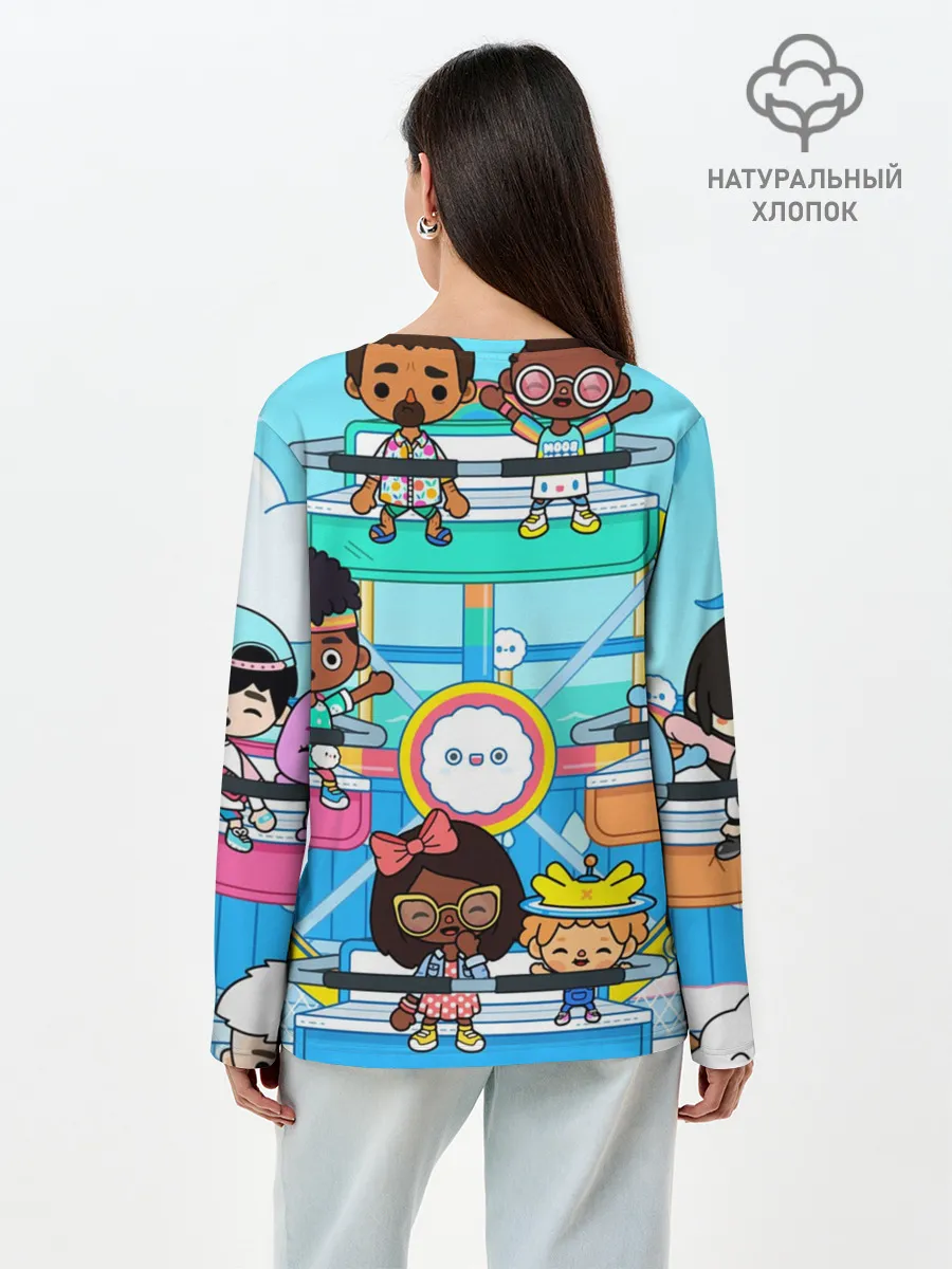 Лонгслив женский. Хлопок / Toca Boca | Тока Бока аттракцион