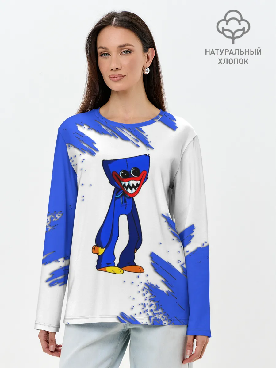 Лонгслив женский. Хлопок / Poppy Playtime