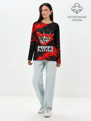 Лонгслив женский. Хлопок / ХАГГИ ВАГГИ