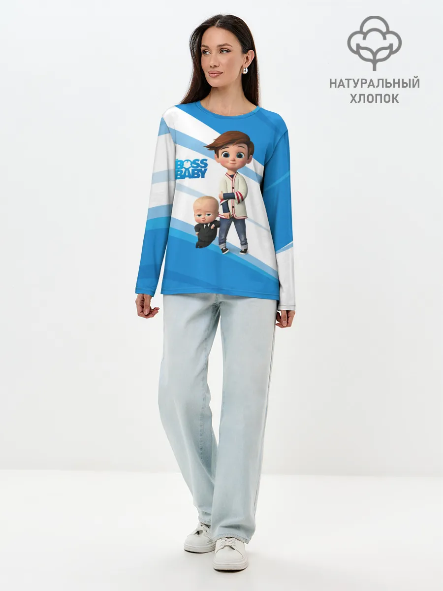 Лонгслив женский. Хлопок / Boss Baby / Босс-Молокосос