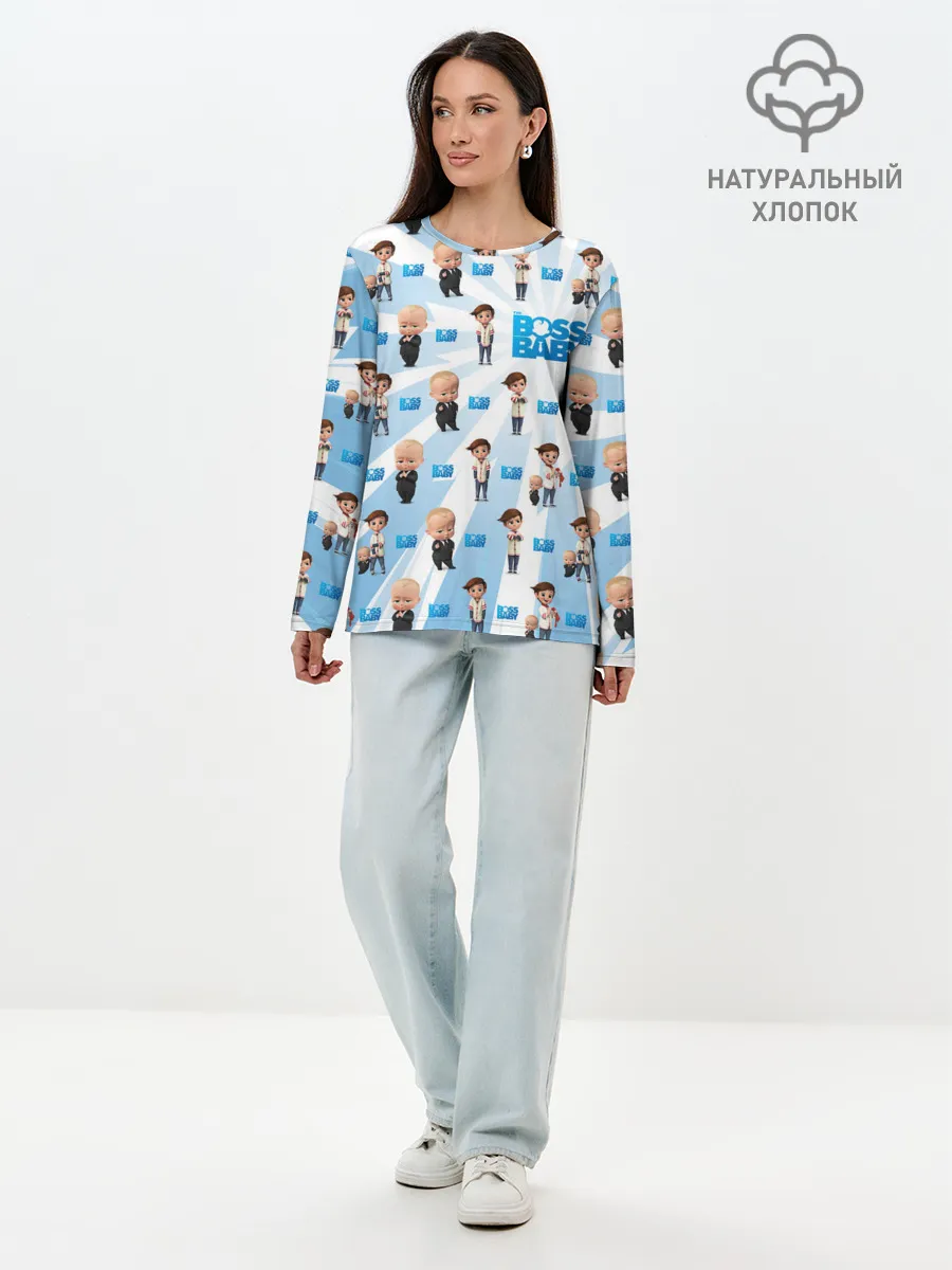 Лонгслив женский. Хлопок / Boss Baby