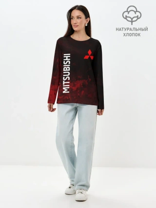 Лонгслив женский. Хлопок / МИТСУБИСИ sport