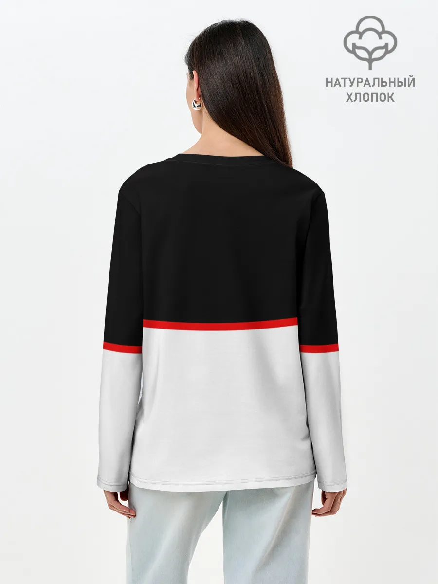 Лонгслив женский. Хлопок / Mitsubushi | Два цвета