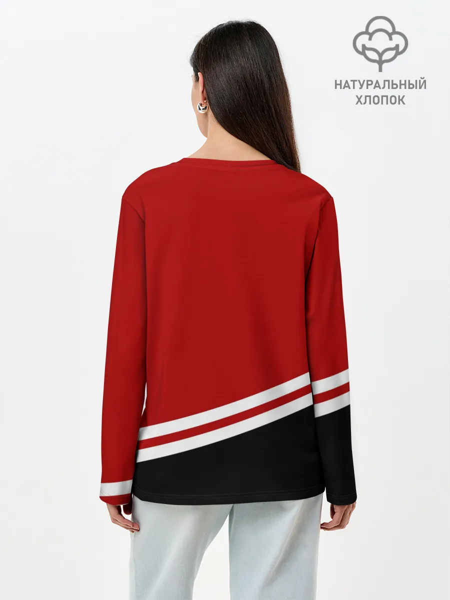 Лонгслив женский. Хлопок / Chicago Blackhawks, NHL