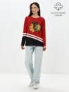 Лонгслив женский. Хлопок / Chicago Blackhawks, NHL