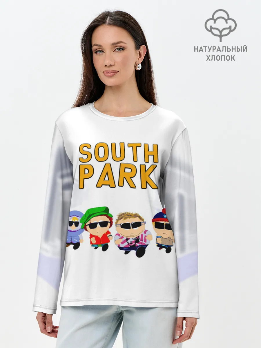 Лонгслив женский. Хлопок / Метросексуалы Южного Парка