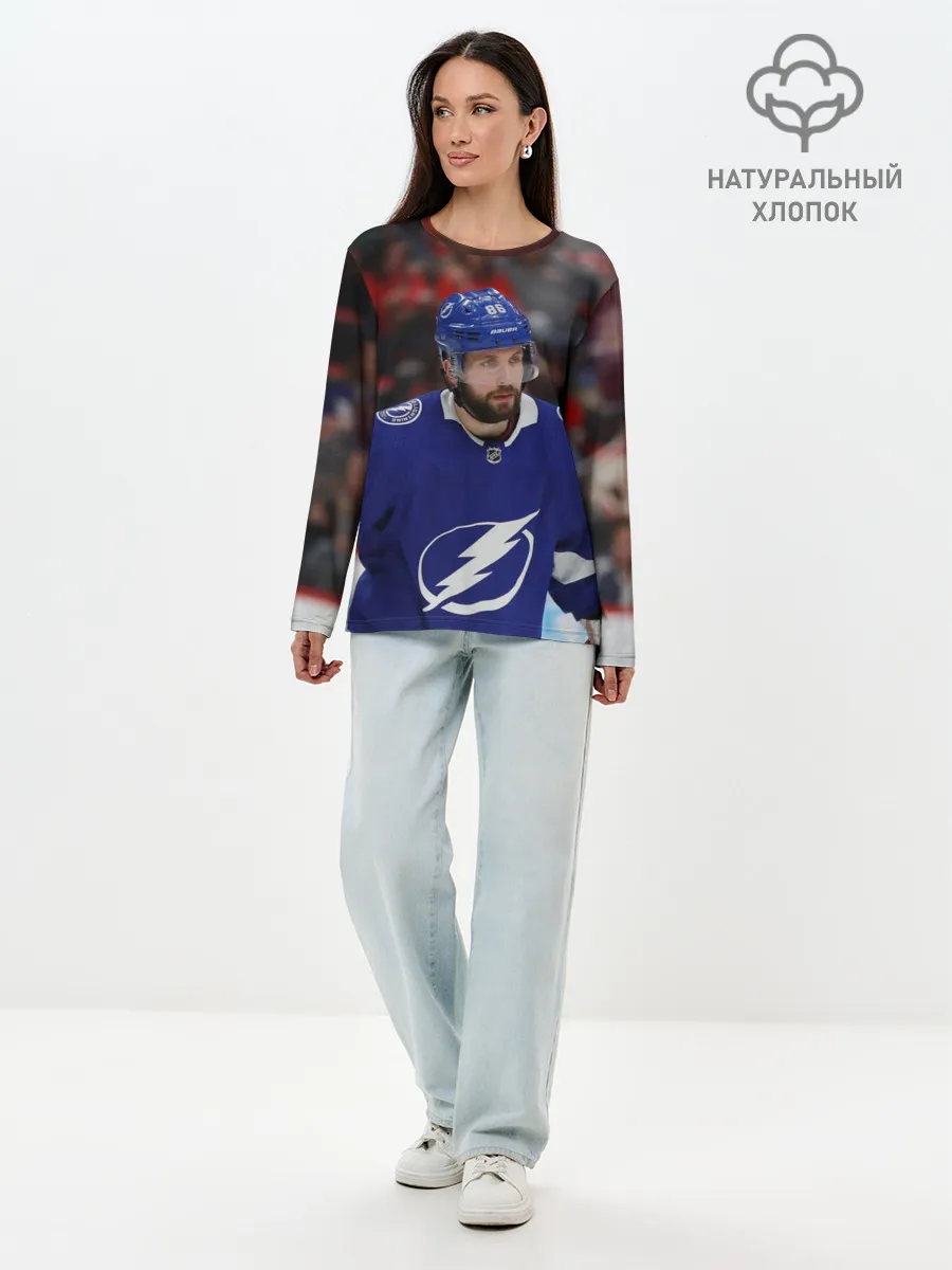 Лонгслив женский. Хлопок / Никита Кучеров, НХЛ