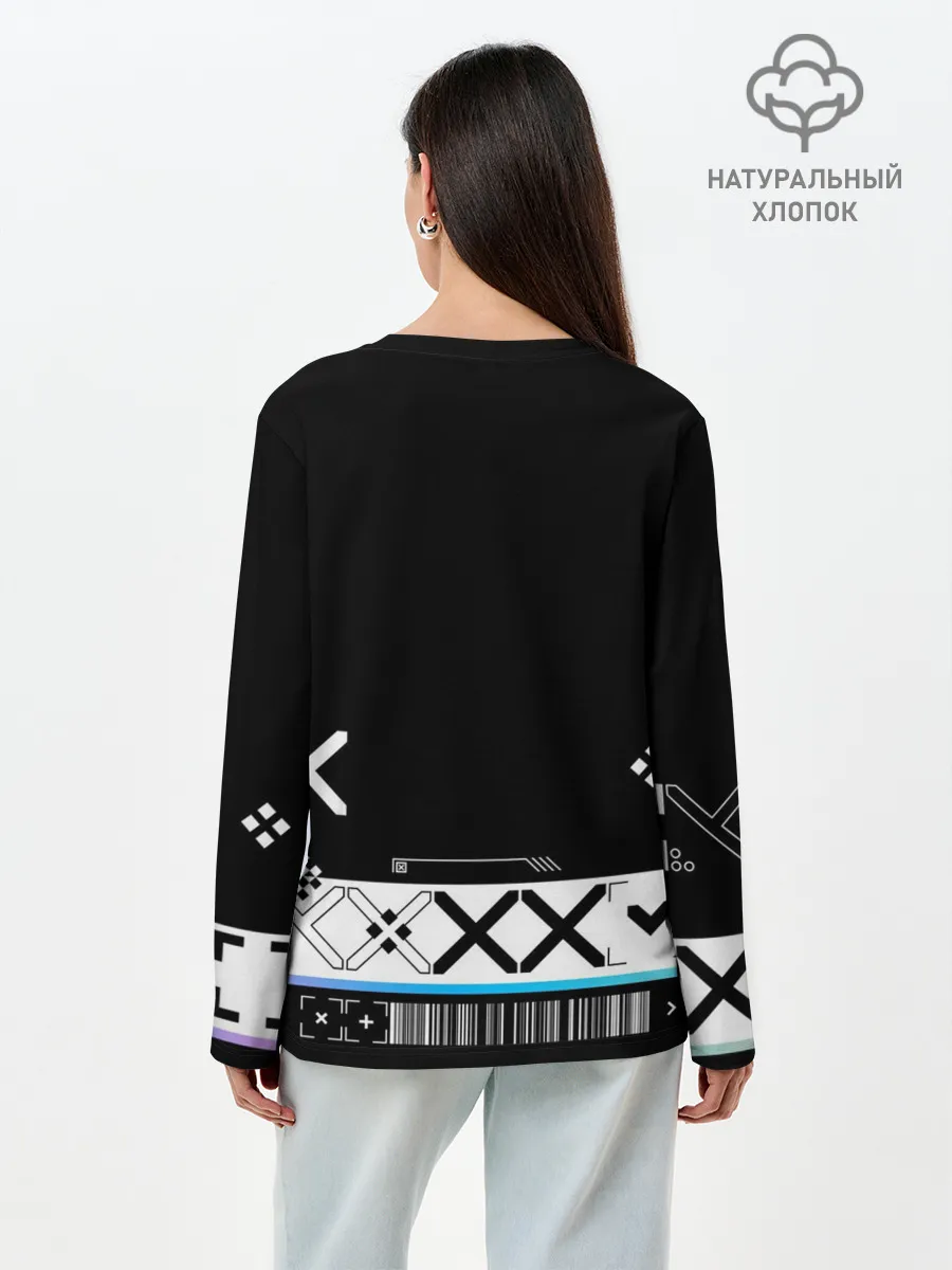 Лонгслив женский. Хлопок / Поток информации | СS:GO