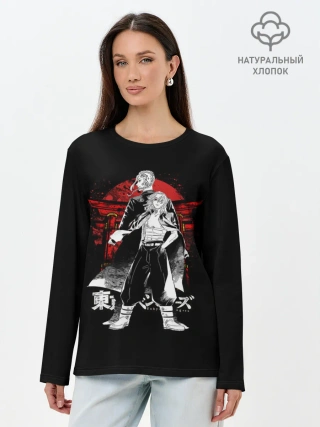 Лонгслив женский. Хлопок / Draken & Mickey / TOKYO REVENGERS