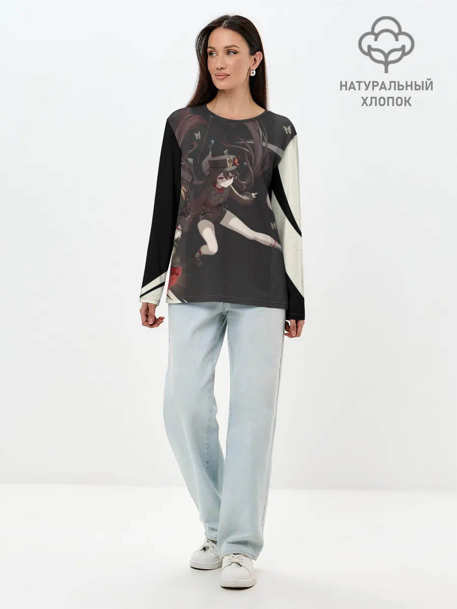 Лонгслив женский. Хлопок / ПОХОРОННОЕ БЮРО | ХУ ТАО