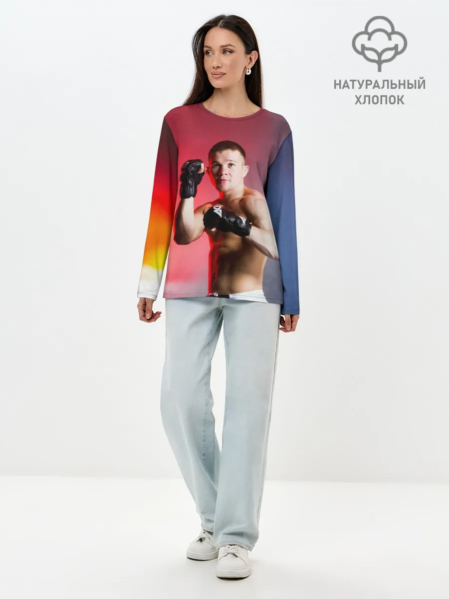 Лонгслив женский. Хлопок / Пётр Ян