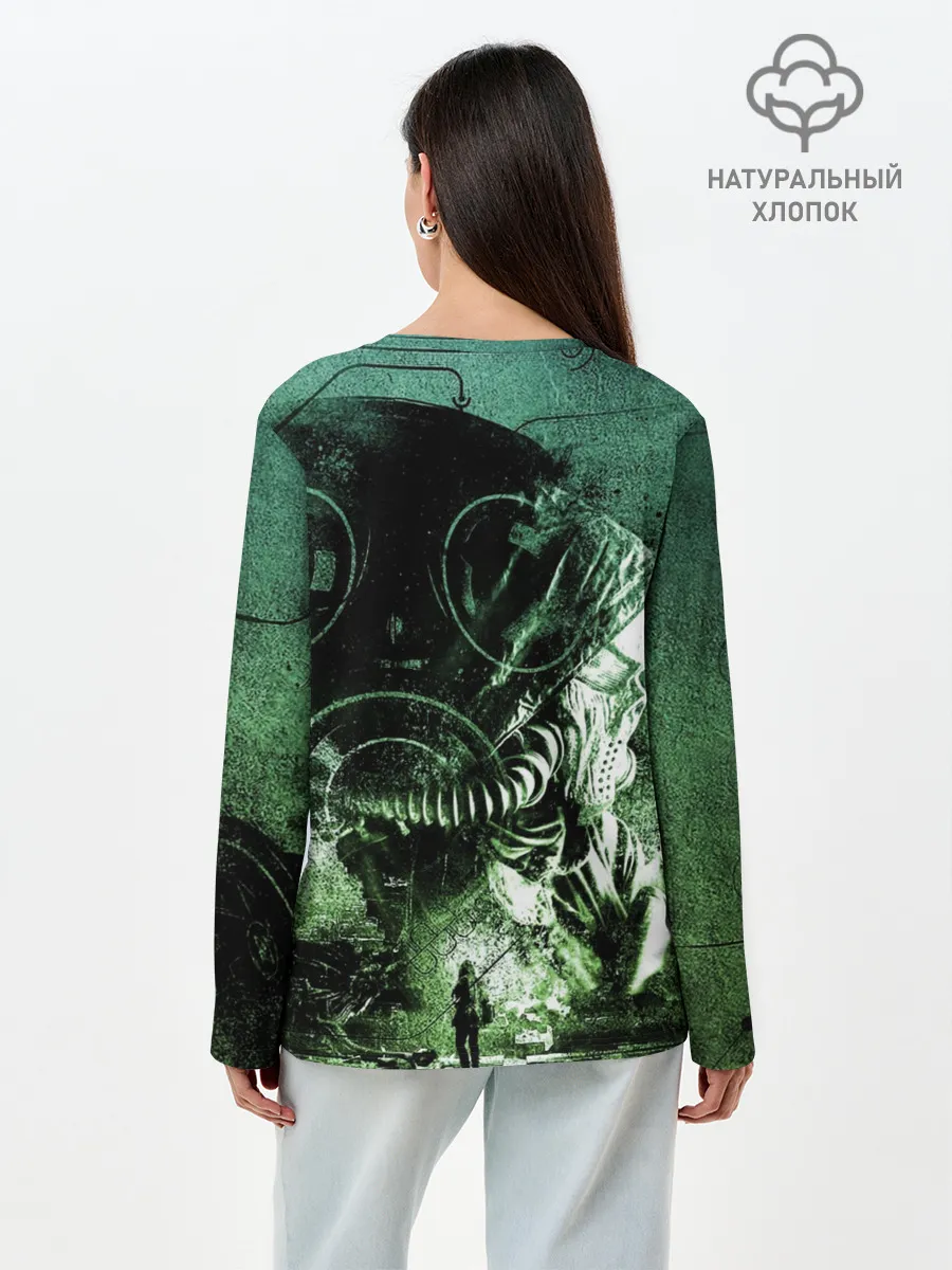Лонгслив женский. Хлопок / Chernobylite