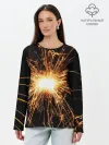 Лонгслив женский. Хлопок / фейерверк души