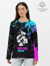 Лонгслив женский. Хлопок / Velial Squad neon