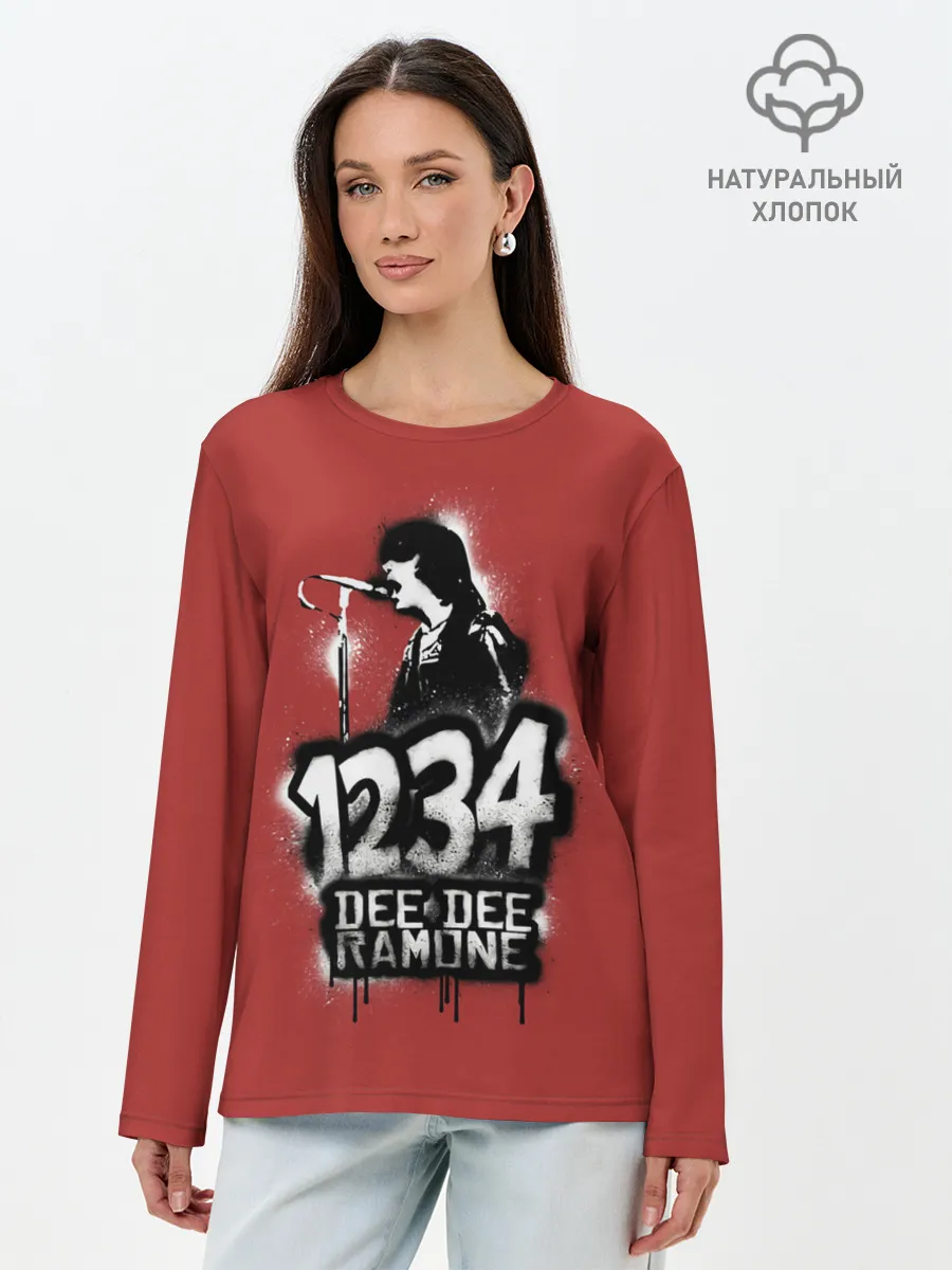 Лонгслив женский. Хлопок / Dee Dee Ramone