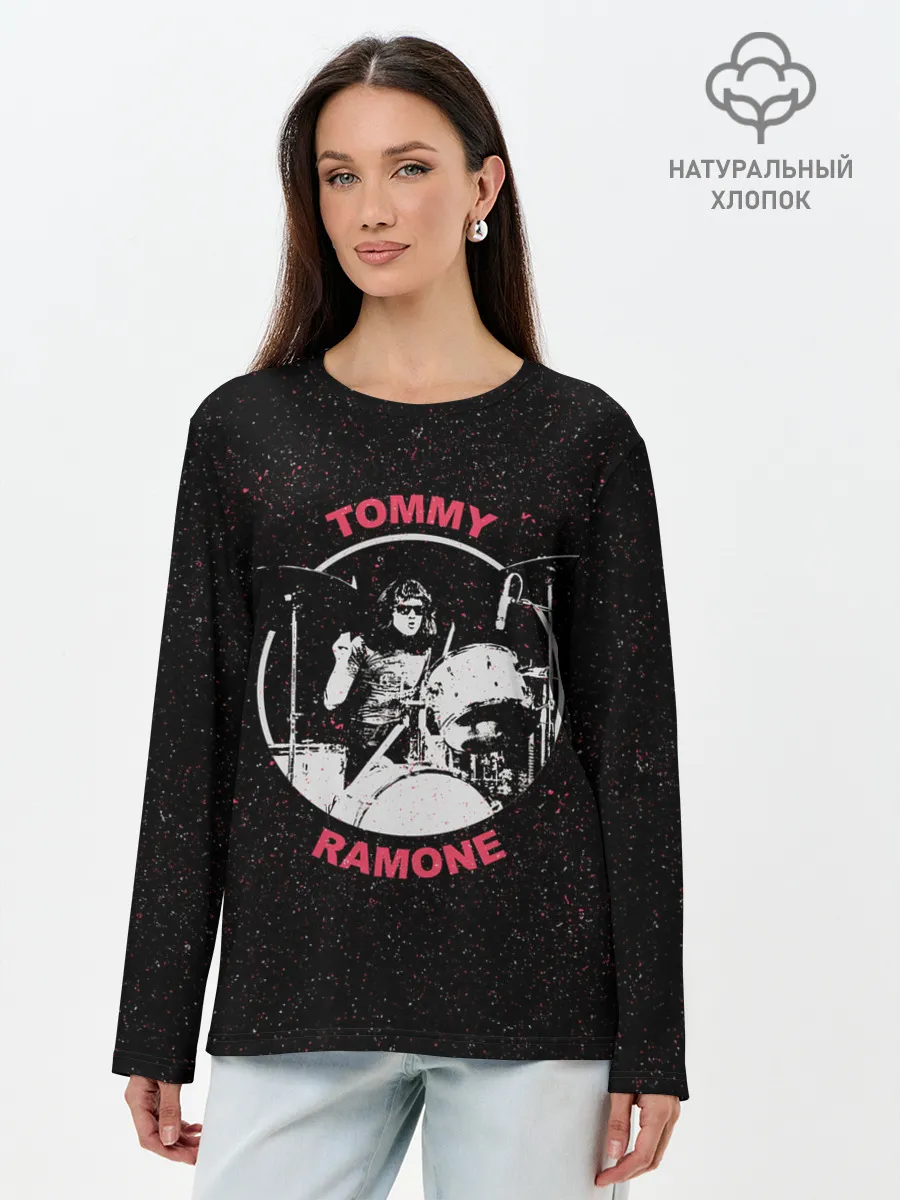 Лонгслив женский. Хлопок / Tommy Ramone