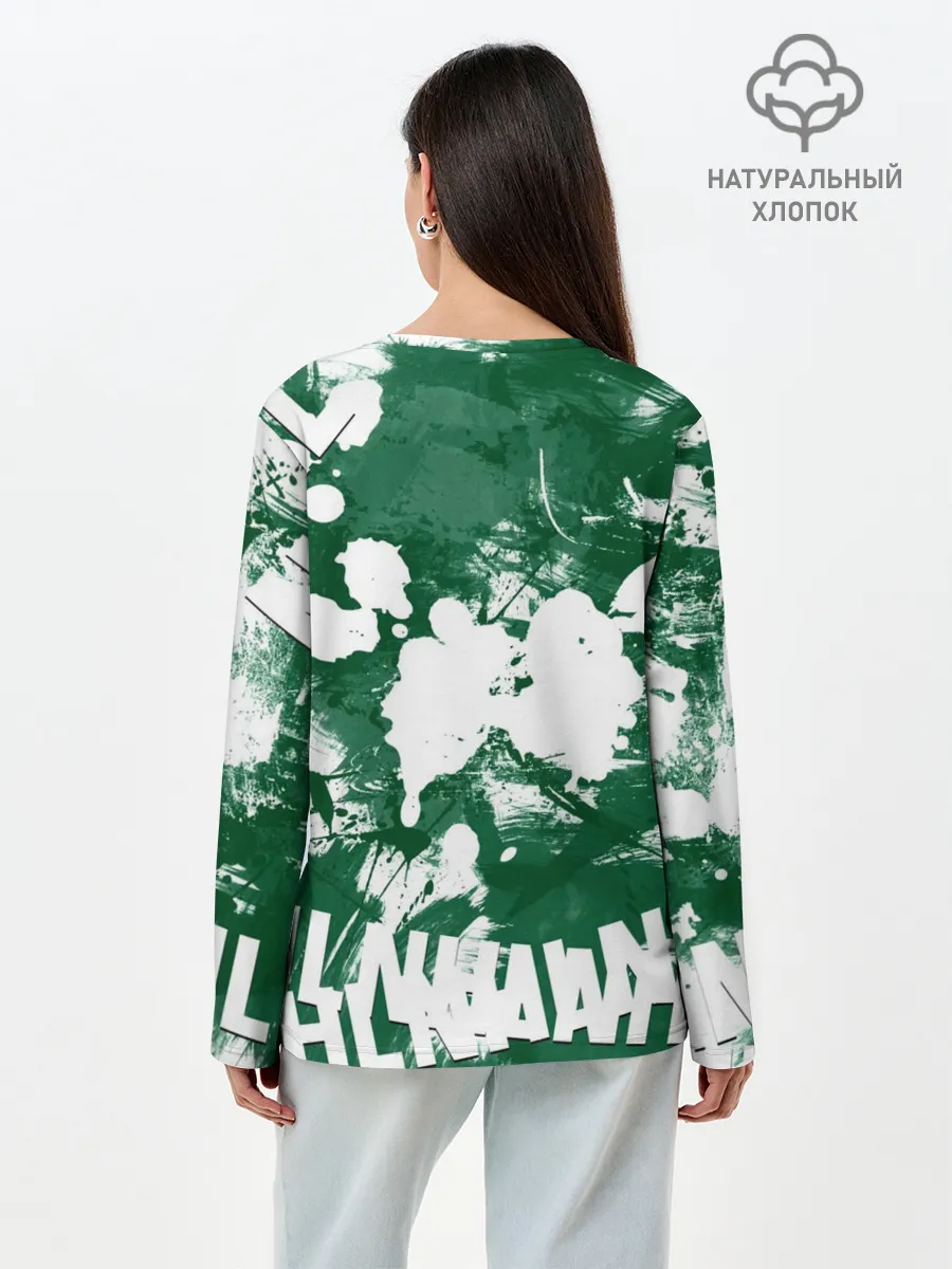 Лонгслив женский. Хлопок / Minnesota Wild, Миннесота Уайлд