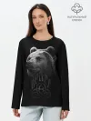 Лонгслив женский. Хлопок / ВЕЛЕС, Медведь