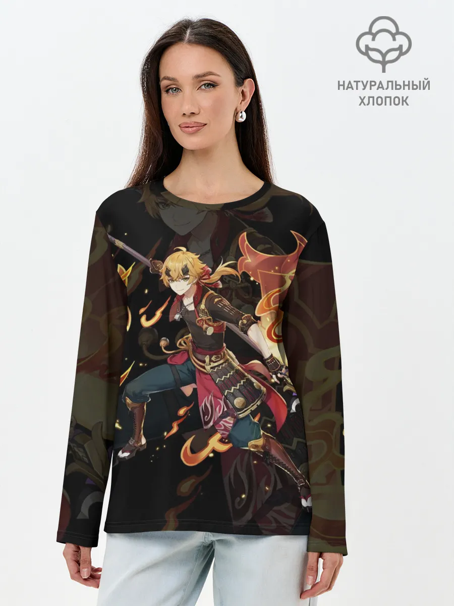 Лонгслив женский. Хлопок / ТОМА | THOMA | ИНАДЗУМА