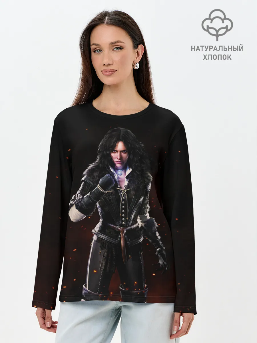 Лонгслив женский. Хлопок / Yennefеr
