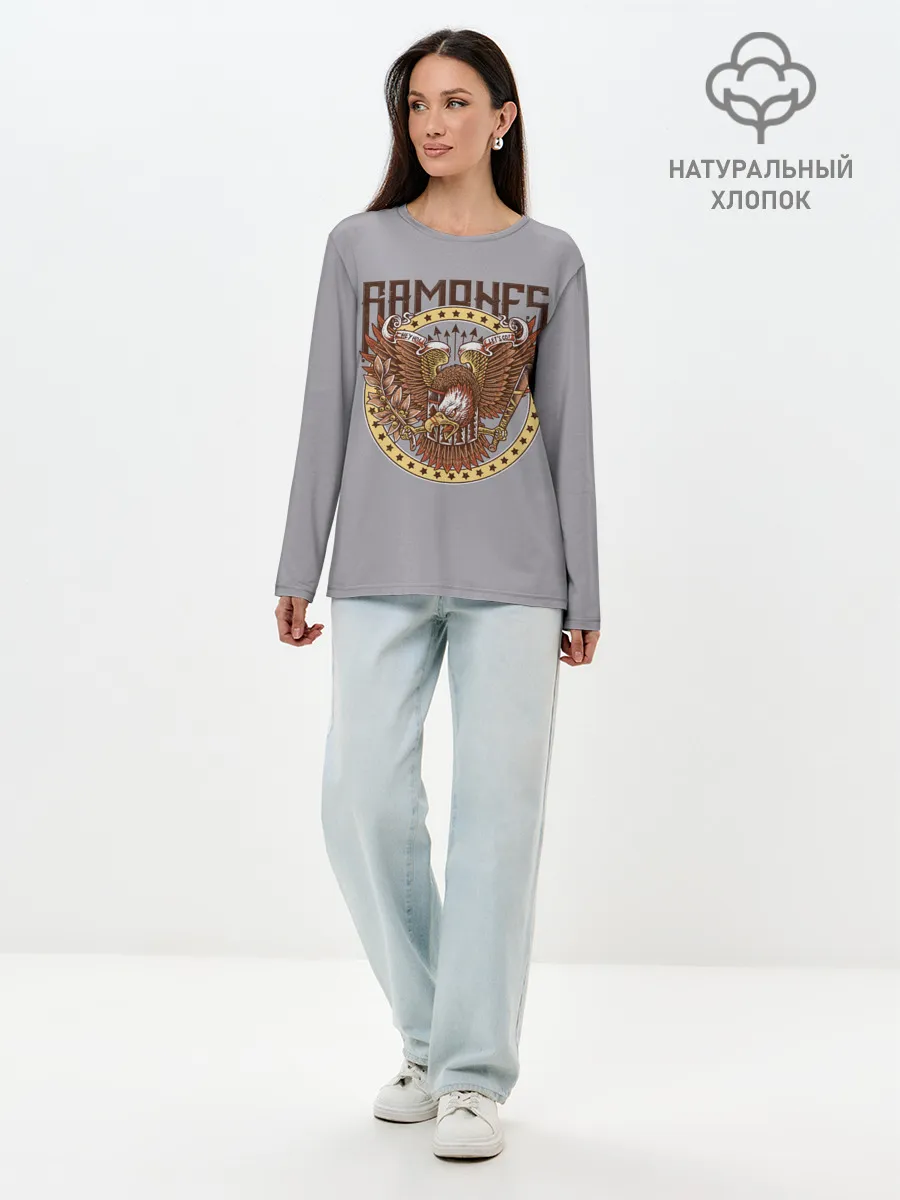 Лонгслив женский. Хлопок / Ramones Eagle