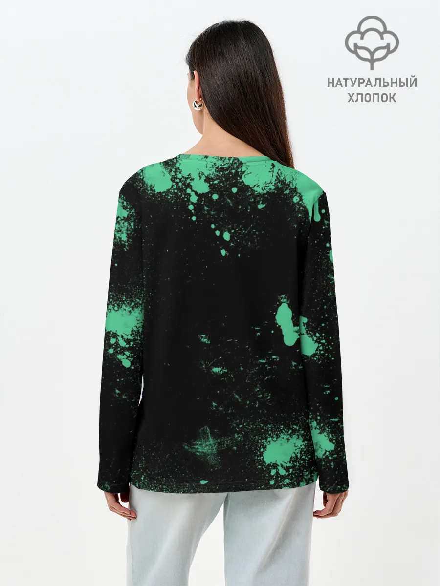 Лонгслив женский. Хлопок / XIAO | БРЫЗГИ | СЯО