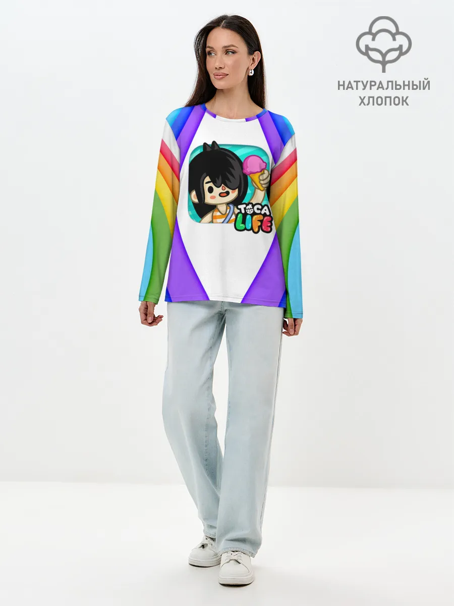 Лонгслив женский. Хлопок / Нари | Nari | Toca Boca